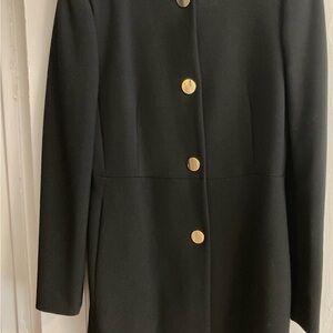 ZARA Black Coat with Golden Buttons - Brand new
